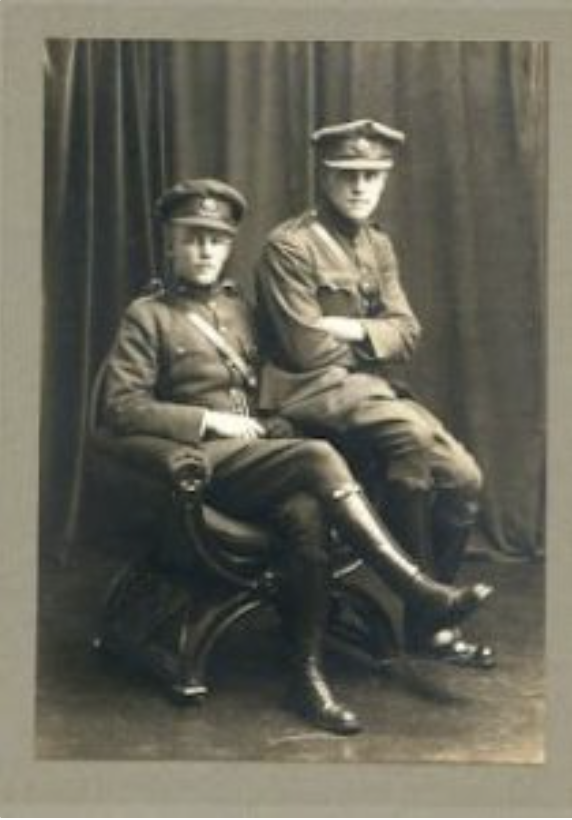 Emmet Dalton (left) and his younger brother Charlie Dalton in uniform